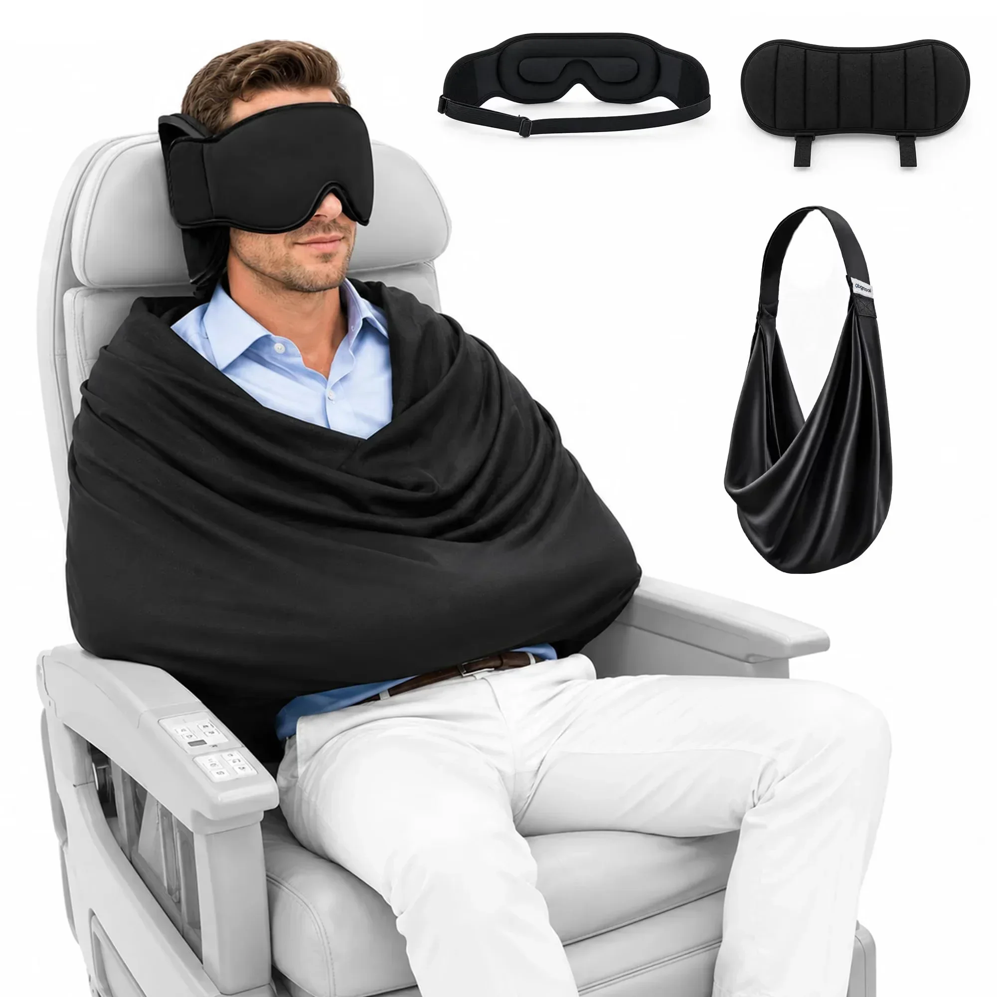 Travel Accessories India - NWE 3-in-1 항공기용 수면 지원 시스템,