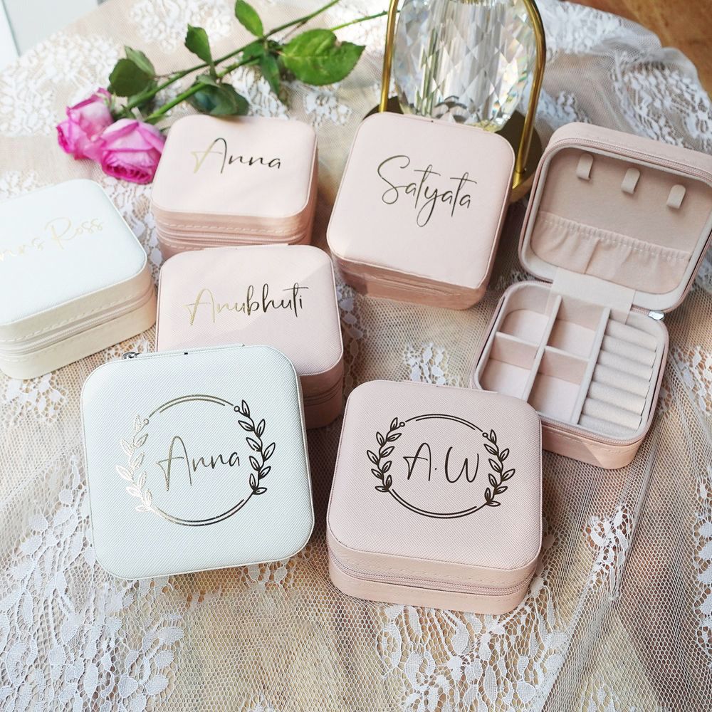 Travel Accessories Ideas - 맞춤형 보석 상자 신부 들러리 여행