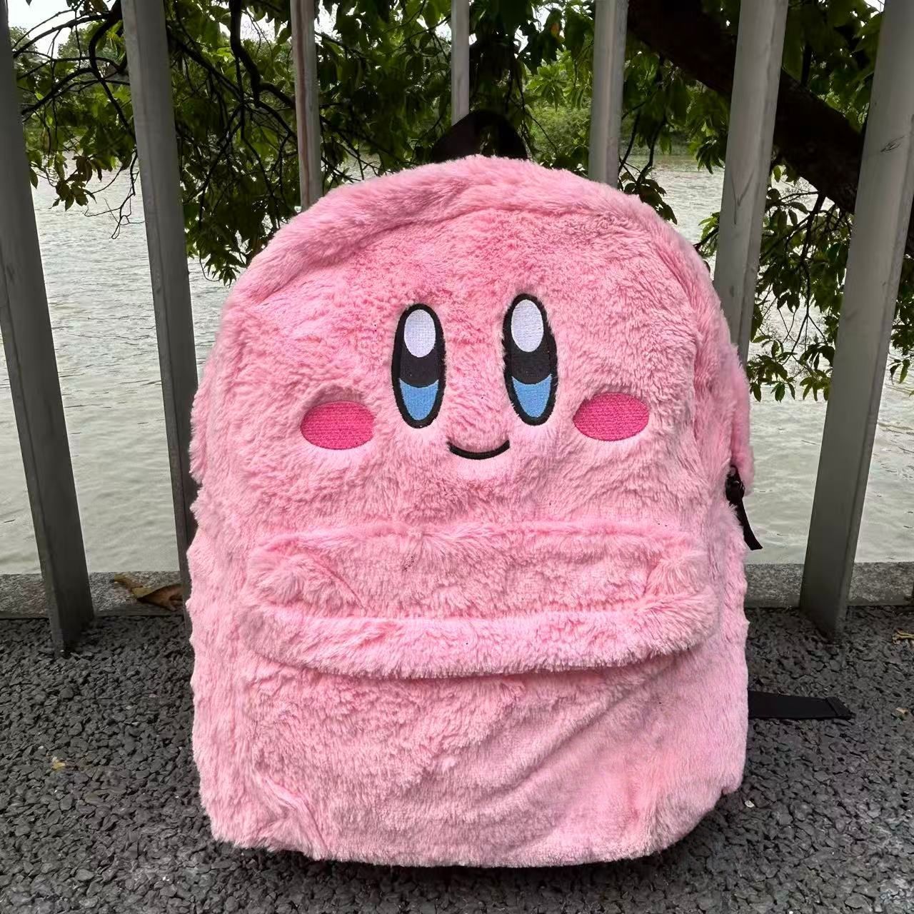 Travel Accessories As Gifts - 귀여운 커비 인형 가방, 대용량, 만화