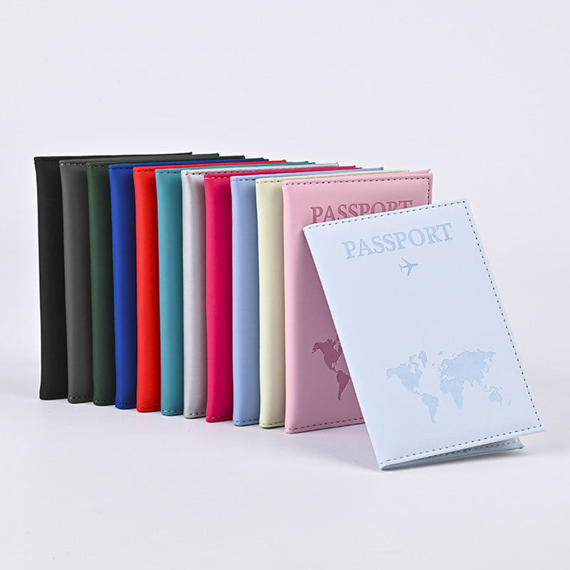 Travel Accessories India - 연인 세계지도 여권 커버 핫 스탬핑