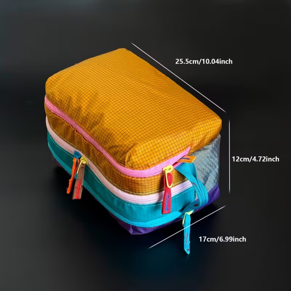 휴대용 방수 무지개 색상 레이어드 화장품 가방, 여행용 - Travel Accessories Organizer Bag 리뷰 및 가격