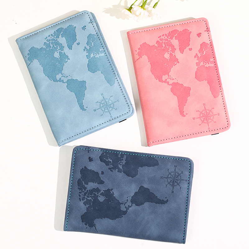 새로운 지도 프린트 여권 홀더 가죽 여권 커버 여권 케 - Travel Accessories India 리뷰 및 가격