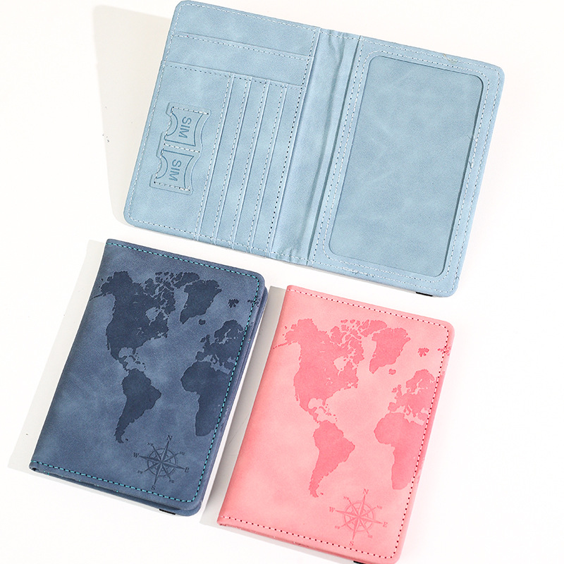 새로운 지도 프린트 여권 홀더 가죽 여권 커버 여권 케 - Travel Accessories India 리뷰 및 가격