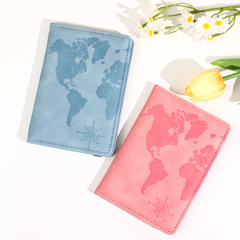새로운 지도 프린트 여권 홀더 가죽 여권 커버 여권 케 - Travel Accessories India 리뷰 및 가격