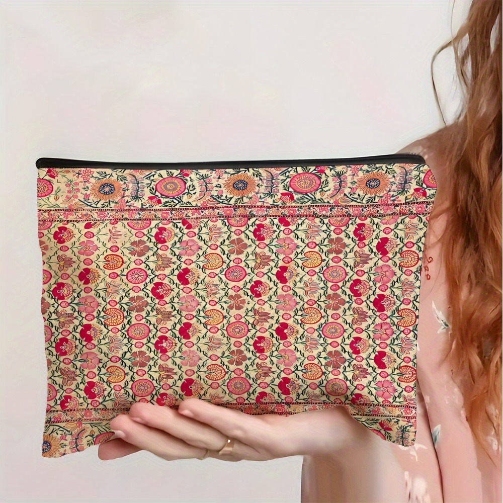 빈티지 보헤미안 메이크업 가방 인도 자수 화장품 가방  - Travel Accessories India 리뷰 및 가격