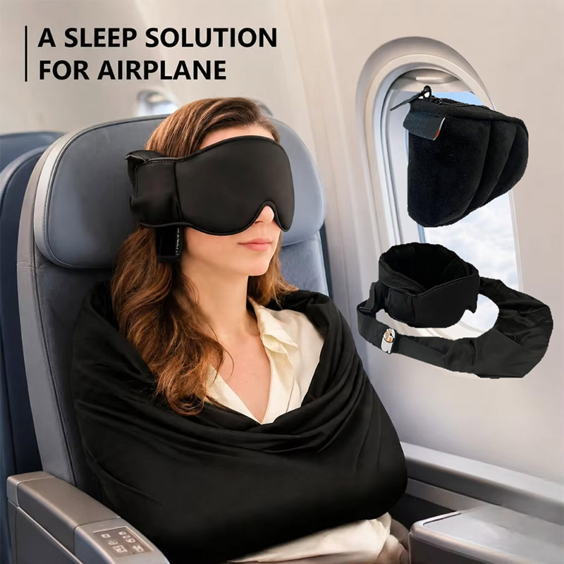 3가지 기능이 하나로! 조절 가능한 여행용 베개, 안대 - Travel Accessories Long Flight 리뷰 및 가격