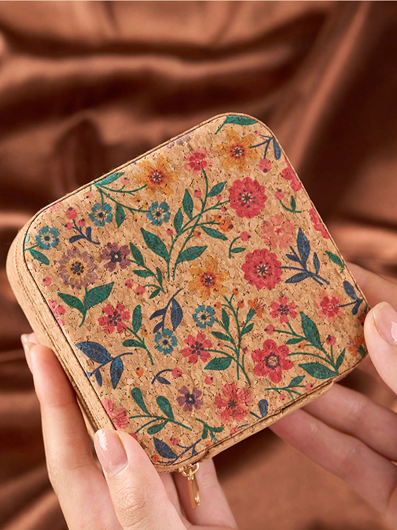 정사각형 빈티지 보헤미안 패턴 여행용 보석 케이스 귀걸 - Travel Accessories Jewelry 리뷰 및 가격