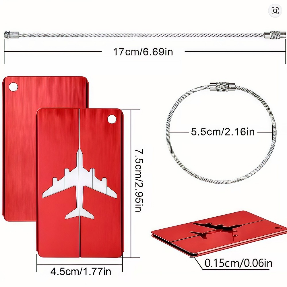 알루미늄 합금 여행 수하물 태그 교수형 태그 가방 태그 - Travel Accessories India 리뷰 및 가격
