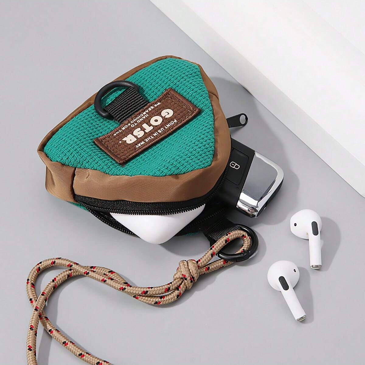 휴대용 미니 삼각형 모양의 수납 가방 1개, 다용도 주 - Travel Accessories Jewelry 리뷰 및 가격