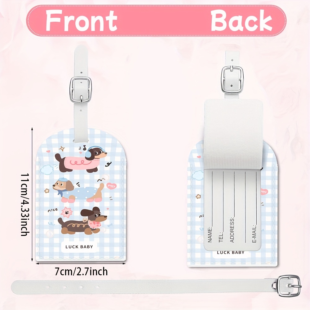PU 소재로 제작된 튼튼한 ID 태그, 여행 가방용,  - Travel Accessories As Gifts 리뷰 및 가격