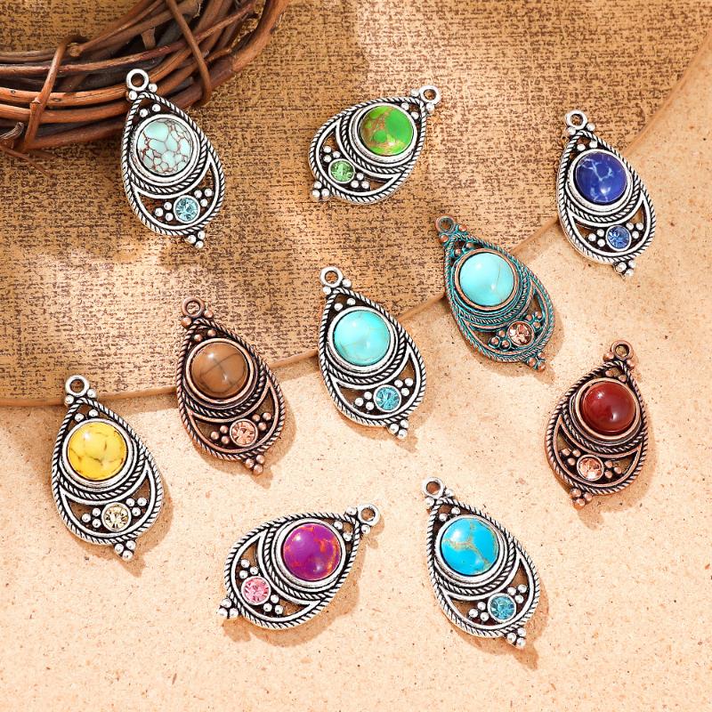 민족풍 빈티지 보헤미안 스톤 세팅 쥬얼리 참 장식 저자 - Travel Accessories Jewelry 리뷰 및 가격