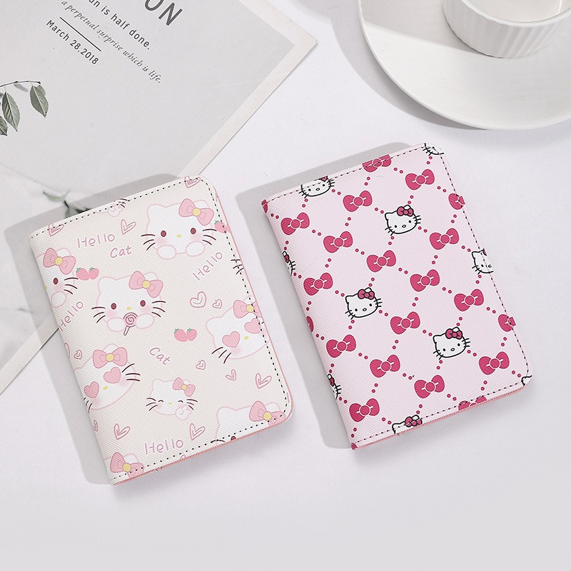 헬로 키티 여성 여권 커버 PU 가죽 다기능 신용 카드 - Travel Accessories India 리뷰 및 가격